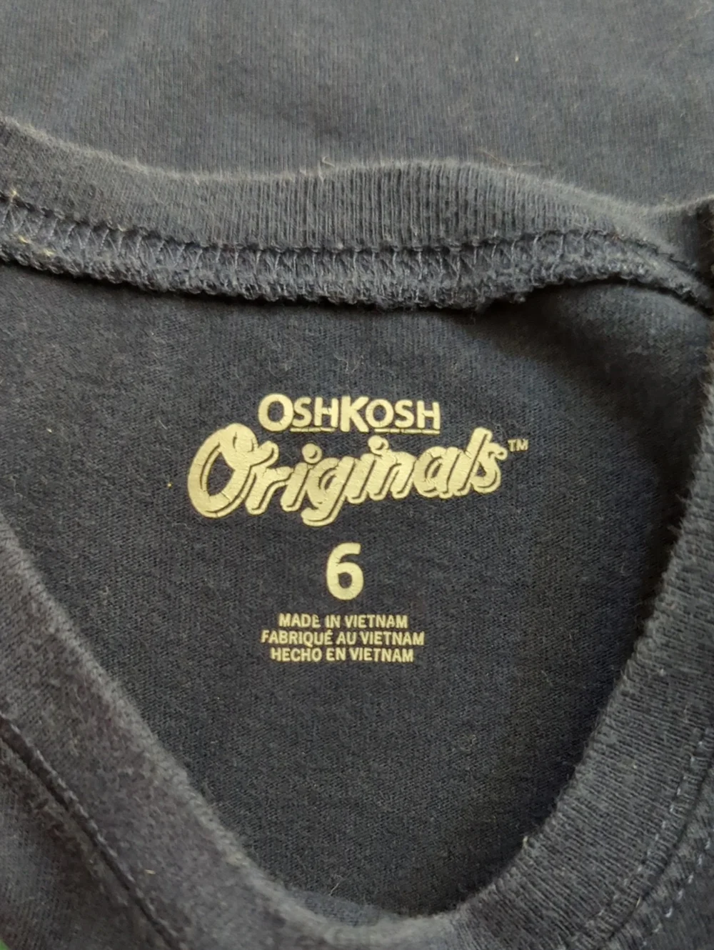 3/$20🌟 OshKosh B'gosh Boys' Navy Blue King of the Wild T-Rex Graphic Tee Size 6
